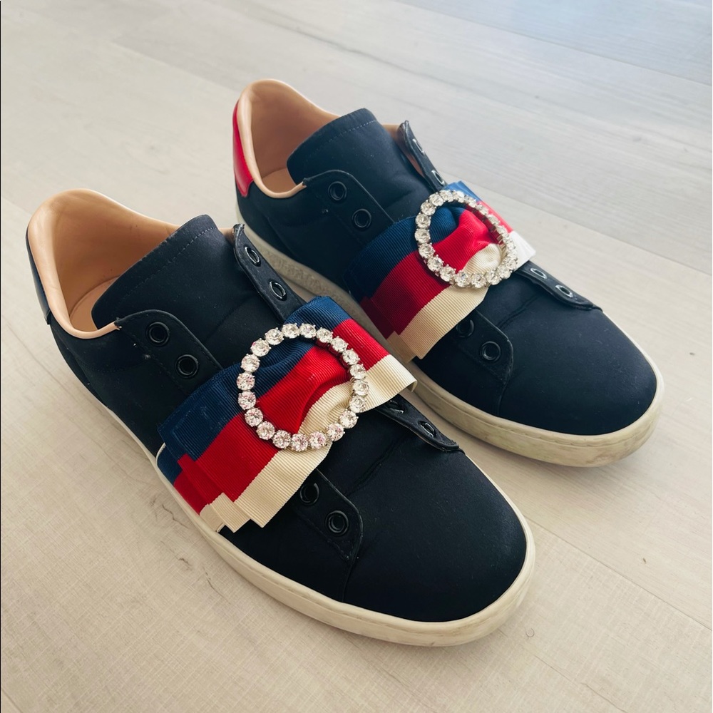 Gucci satin sneakers